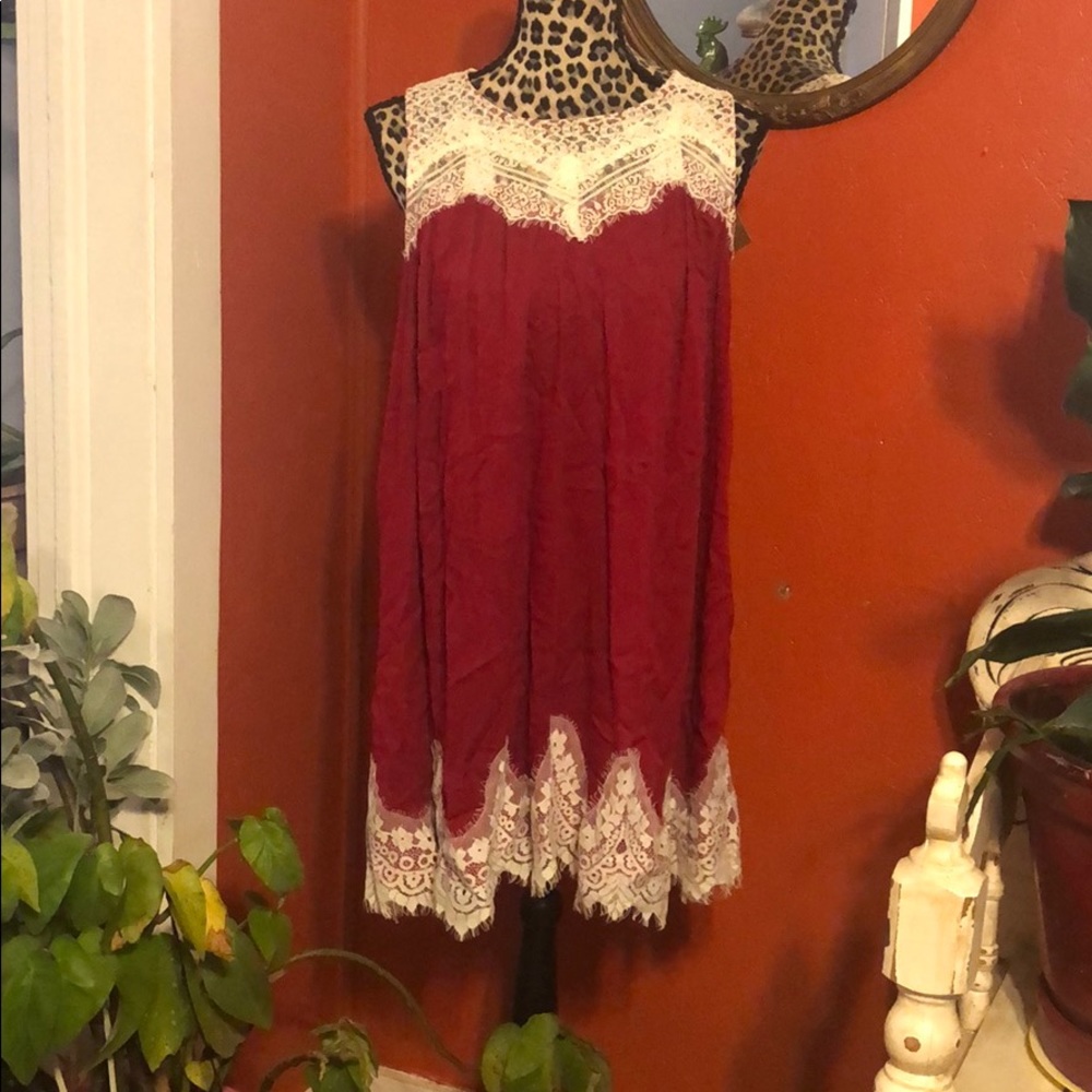 red lace dress